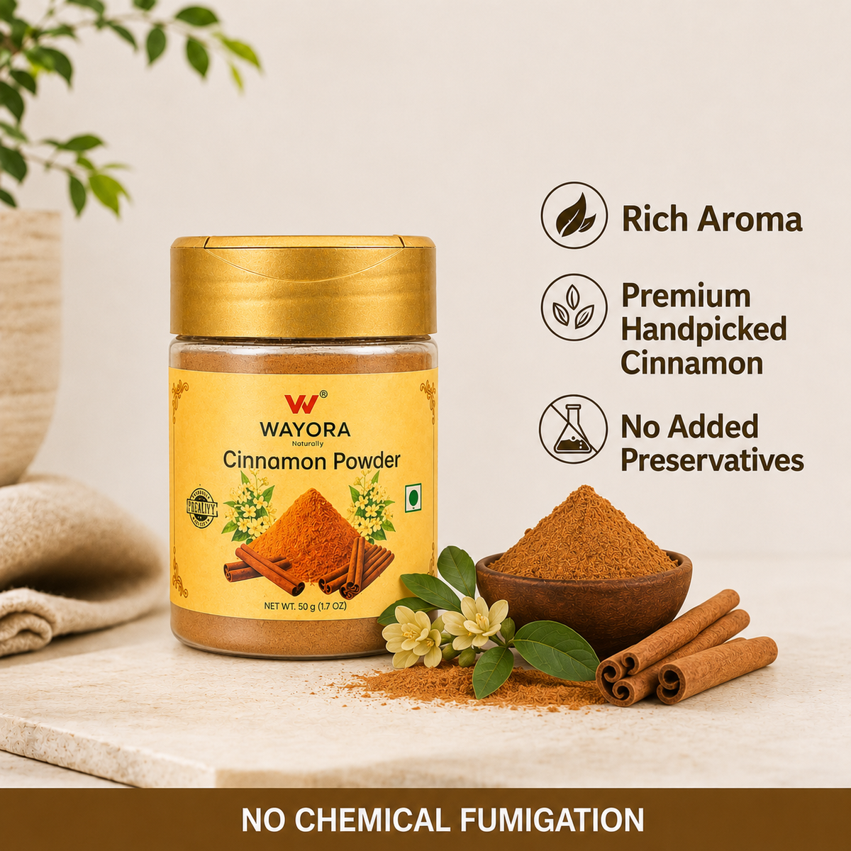 Cinnamon Powder - 50 gms