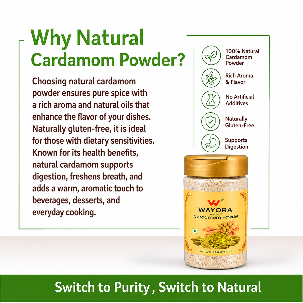 Cardamom Powder - 100gms