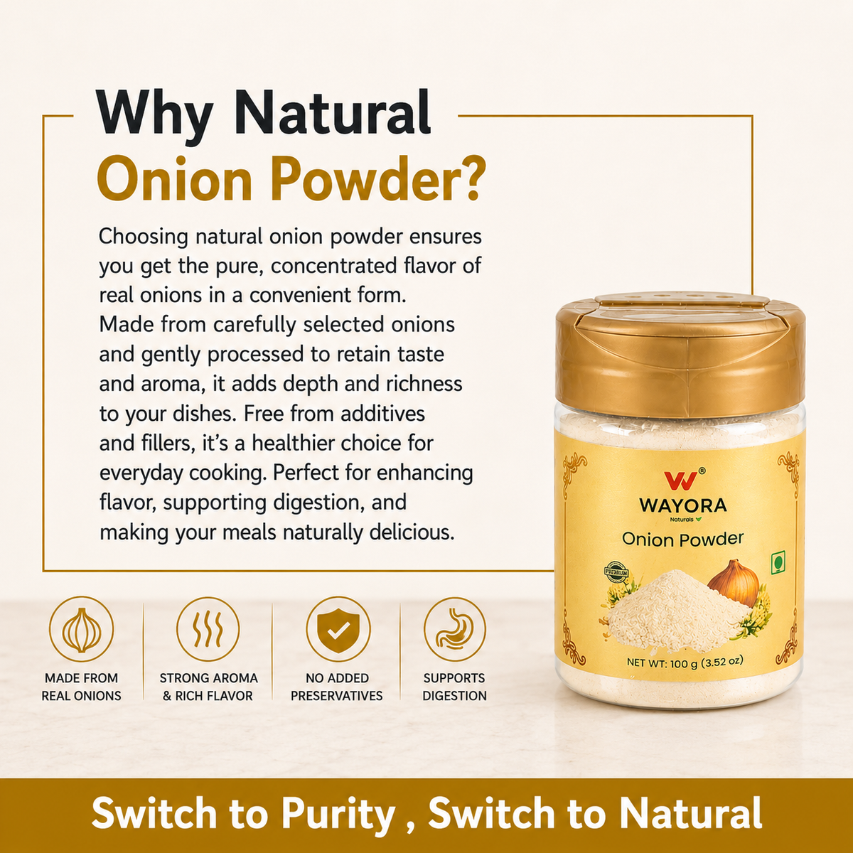 Onion Powder - 100gms
