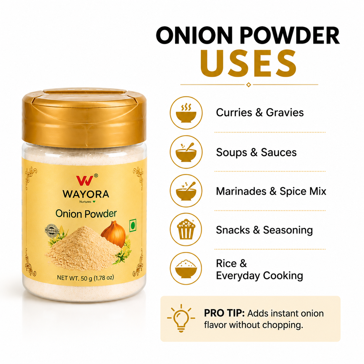 Onion Powder - 100gms