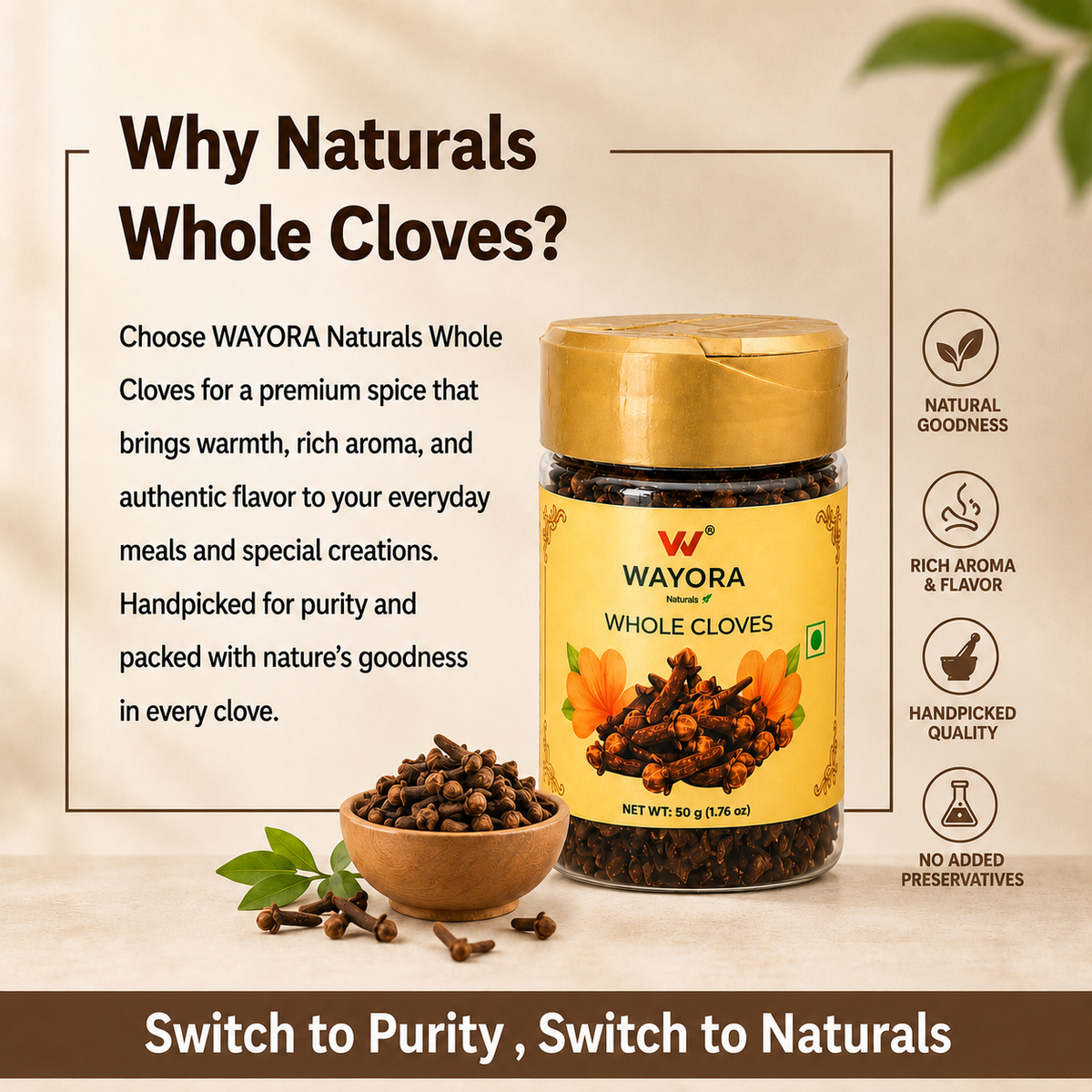 Whole Cloves - 50 gms